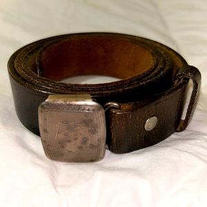 RRL Italian made leather belt.